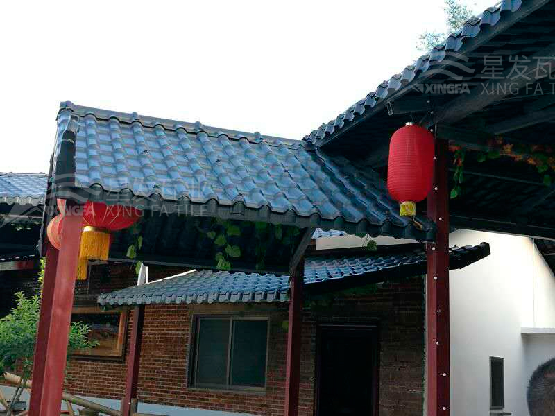 園林建筑搭建樹(shù)脂瓦涼亭，將景觀(guān)與藝術(shù)融合，別具一格！